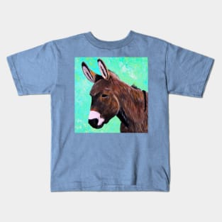 Donkey Painting Kids T-Shirt